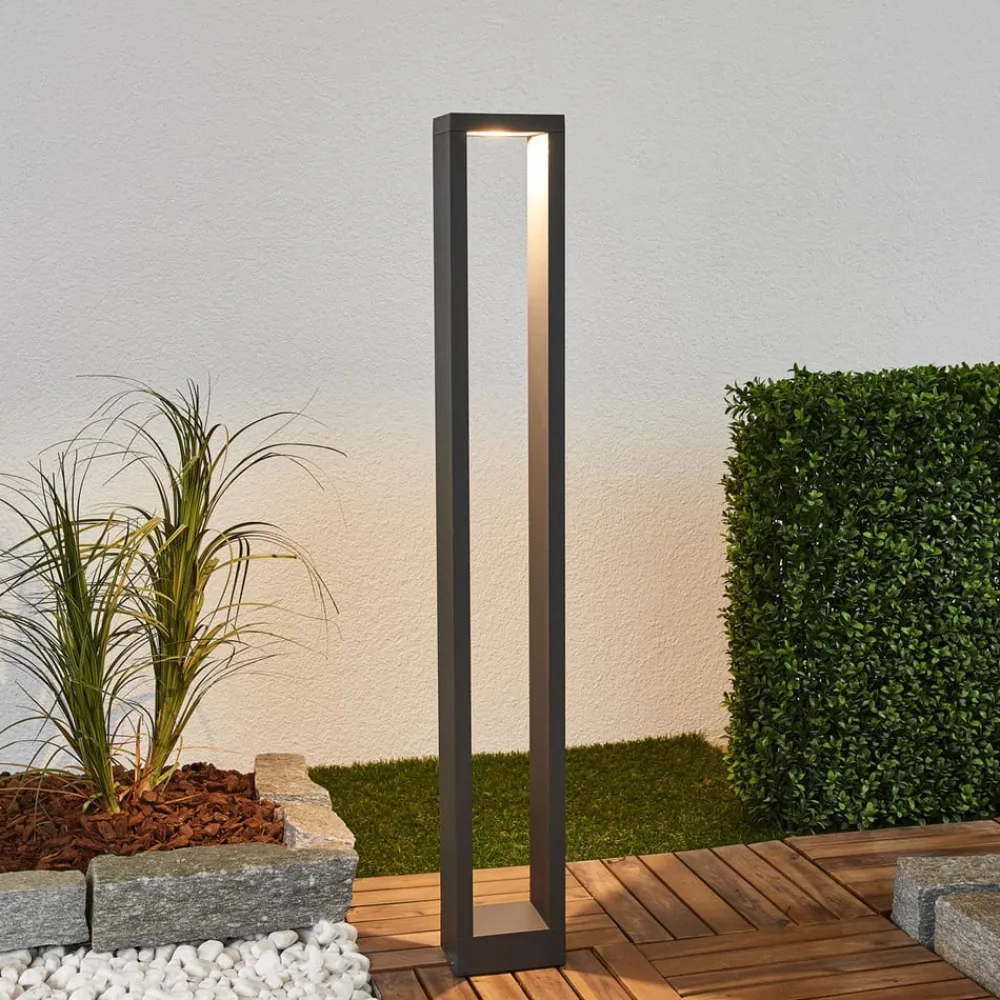 Lucande Terrassebelysning|Gadebelysning>Jupp LED-vejlampe, sæt med 4, 90 cm, antracit, IP54
