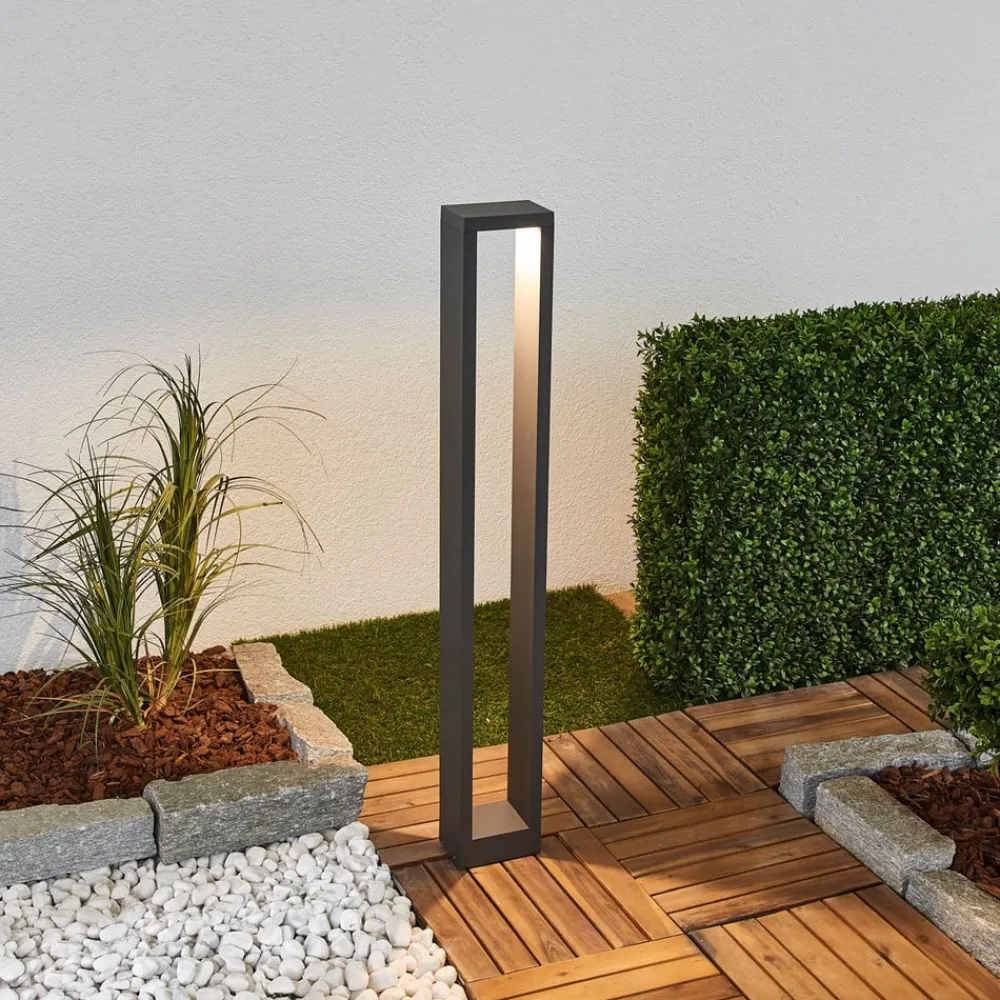 Lucande Terrassebelysning|Gadebelysning>Jupp LED-vejlampe, sæt med 4, 90 cm, antracit, IP54