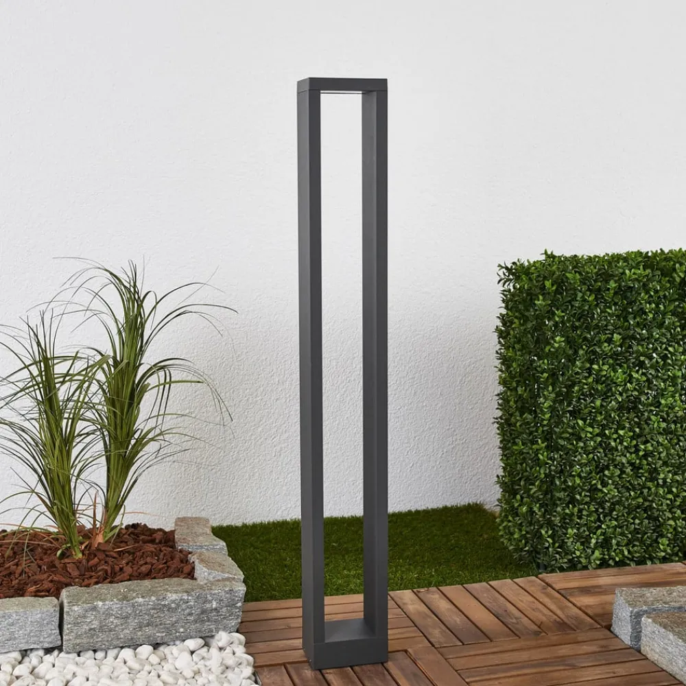 Lucande Terrassebelysning|Gadebelysning>Jupp LED-vejlampe, sæt med 4, 90 cm, antracit, IP54