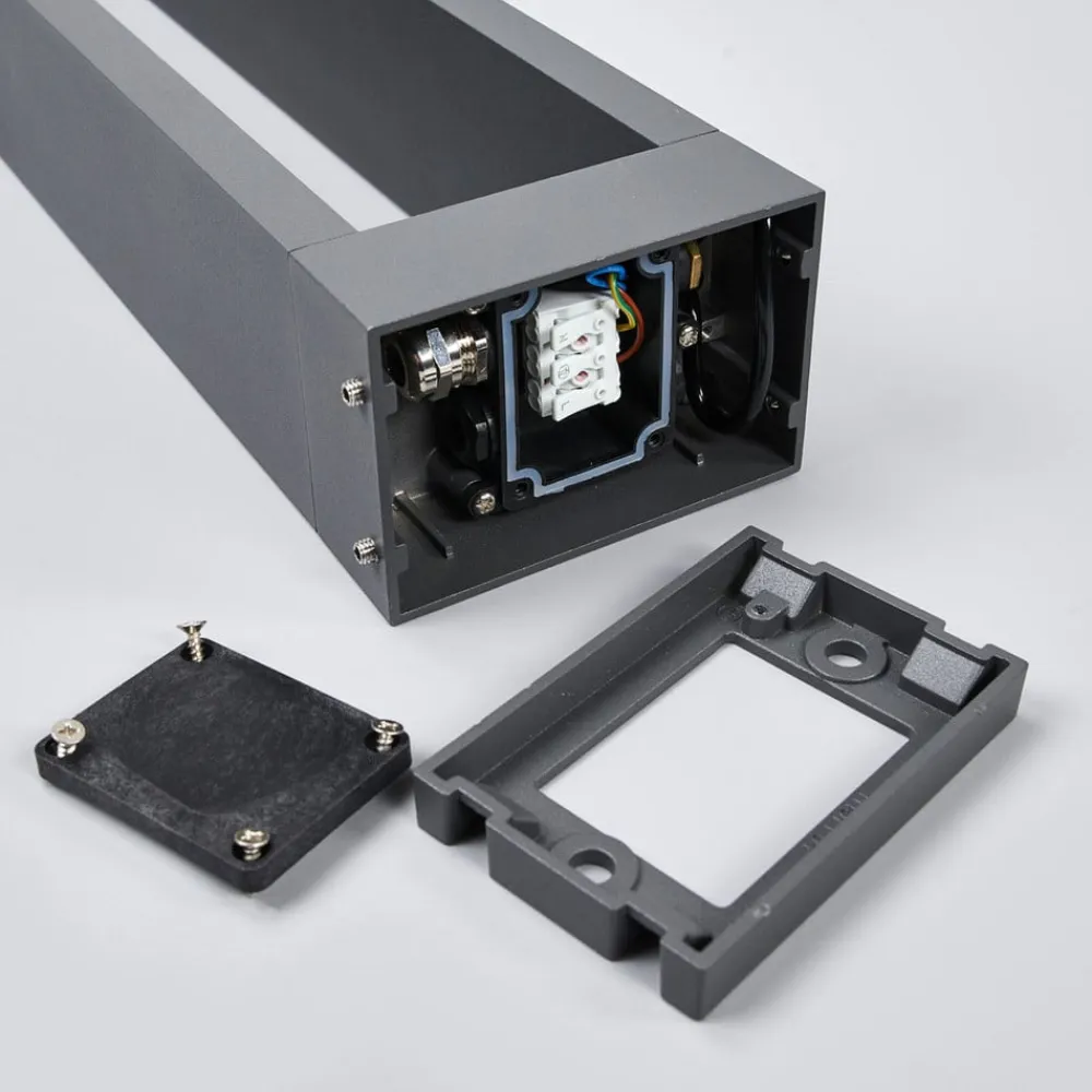 Lucande Terrassebelysning|Gadebelysning>Jupp LED-vejlampe, sæt med 4, 90 cm, antracit, IP54