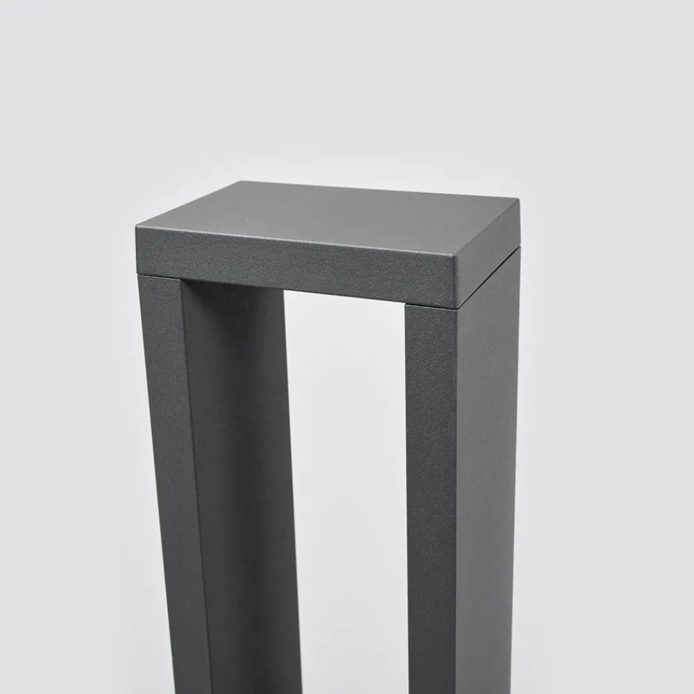 Lucande Jupp LED-vejlampe, 60 cm, antracit, metal, IP54