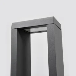 Lucande Jupp LED-vejlampe, 60 cm, antracit, metal, IP54