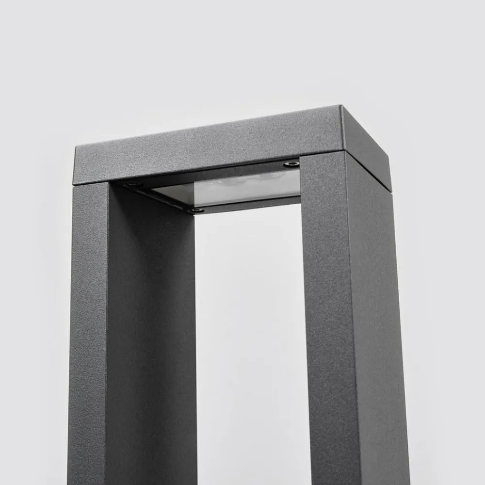 Lucande Jupp LED-vejlampe, 60 cm, antracit, metal, IP54