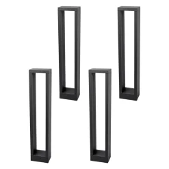 Jupp LED-vejlampe, sæt med 4, 60 cm, antracit, IP54^Lucande New