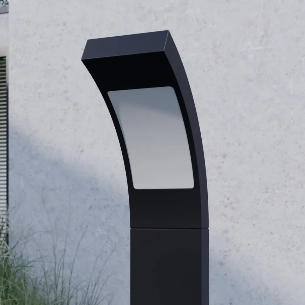 Lucande Terrassebelysning|Gadebelysning>Juvia LED-vejlampe, 100 cm, antracit, metal, IP54