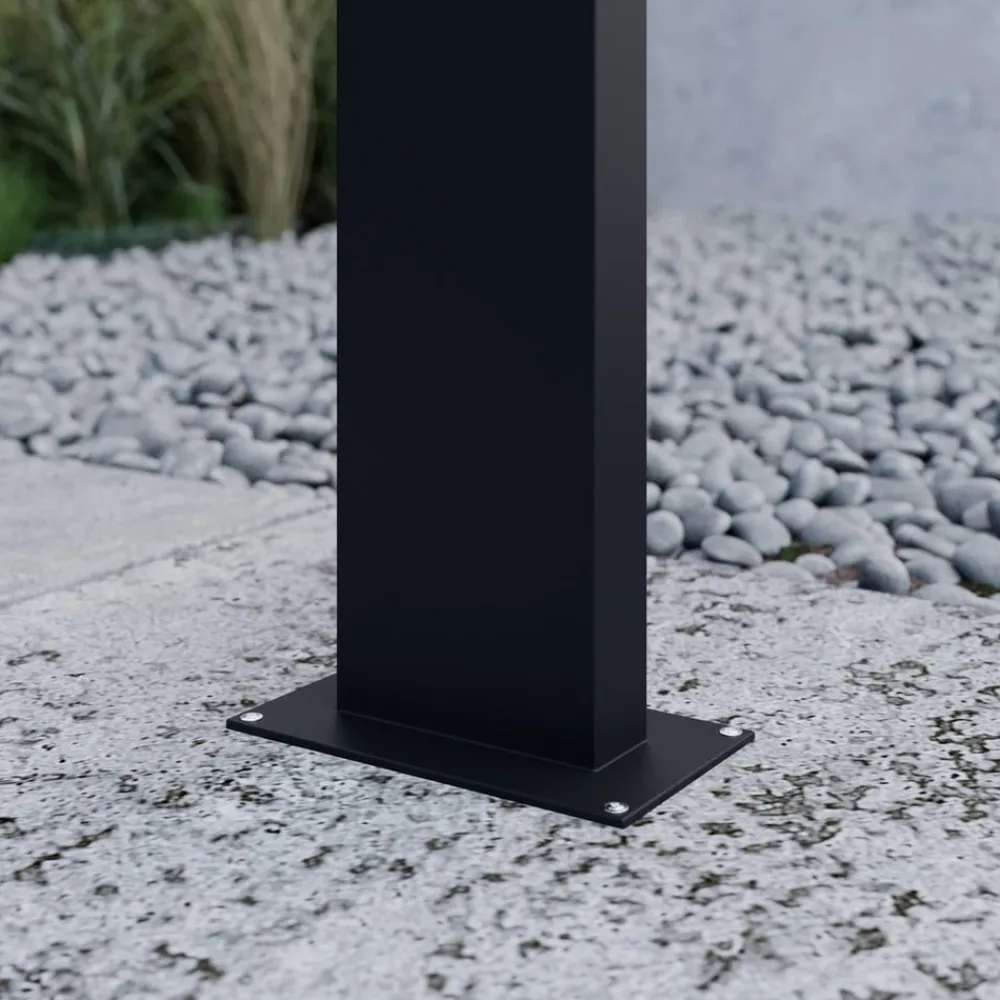 Lucande Terrassebelysning|Gadebelysning>Juvia LED-vejlampe, 100 cm, antracit, metal, IP54