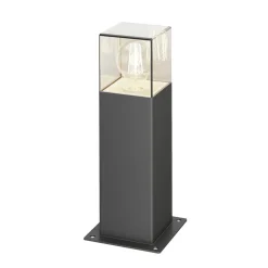 Keke sokkellampe, højde 30 cm, antracit, aluminium^Lucande Discount