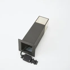 Keke sokkellampe, højde 30 cm, antracit, aluminium^Lucande Discount