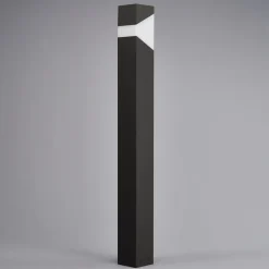 Kiran vejlampe, 100 cm, grå, metal, IP44, E27^Lucande Hot