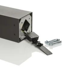 Kiran vejlampe, 100 cm, grå, metal, IP44, E27^Lucande Hot