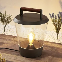 Lucande Larkyn bordlampe, udendørs dekoration