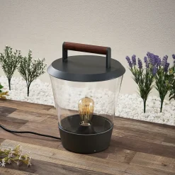 Lucande Larkyn bordlampe, udendørs dekoration