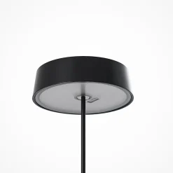 LED genopladelig bordlampe Tibia, sort, aluminium, USB, IP54^Lucande Best