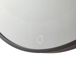 LED infinity-spejl Emire, sort, aluminium, CCT, IP44^Lucande Best