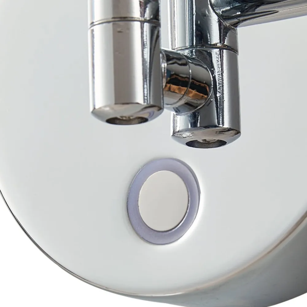 LED kosmetikspejl Fyria, krom, stål, CCT^Lucande Outlet