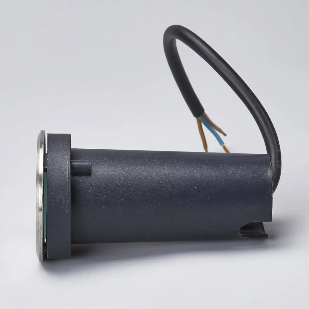 Lucande LED nedgravningslampe Kenan, Ø 7 cm, stål, IP67