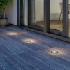 Lucande Terrassebelysning|Nedgravet Udebelysning>LED nedgravningslampe Ava, Ø 12 cm, rund, IP67