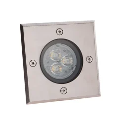 Lucande LED nedgravningslampe Ava, 12 cm x 12 cm, IP67
