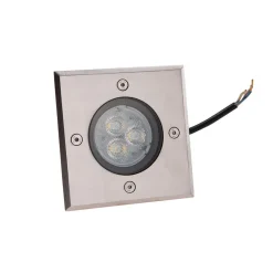 Lucande LED nedgravningslampe Ava, 12 cm x 12 cm, IP67