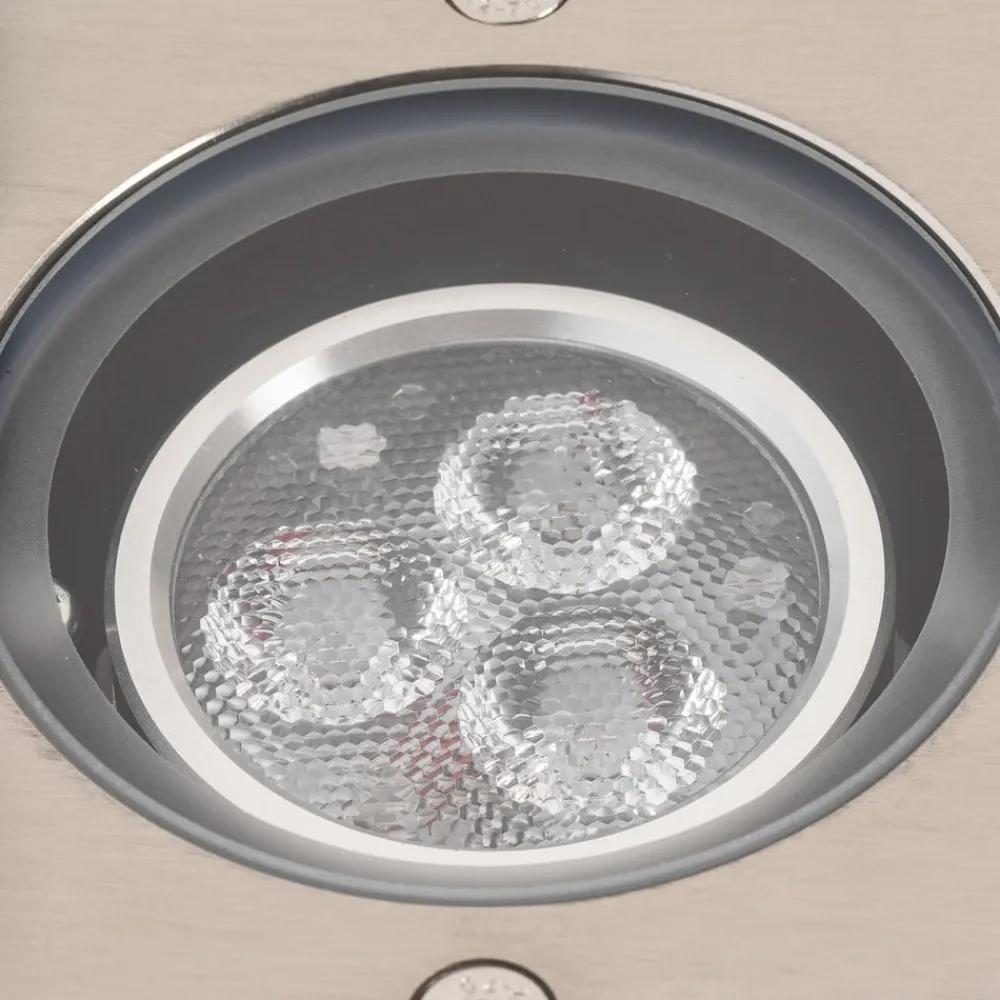 Lucande LED nedgravningslampe Jos, kantet, drejelig, IP67