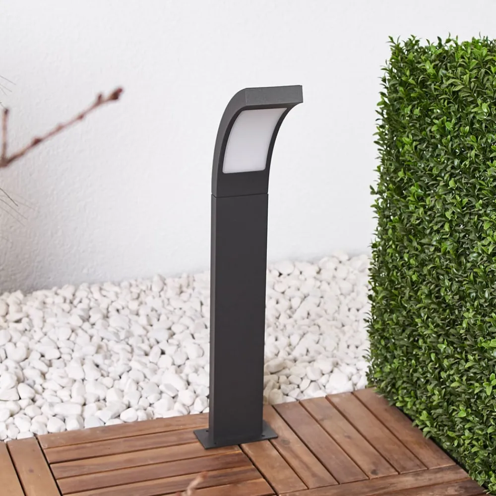 Lucande LED pullert Juvia, 60 cm, antracit, IP54