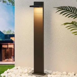 Lucande Terrassebelysning>LED pullert Silvan, 100 cm, antracit, metal