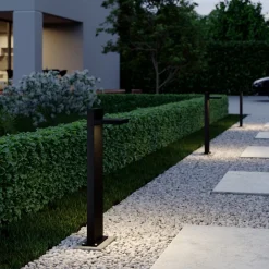 LED pullert Silvan, 65 cm, antracit, metal^Lucande