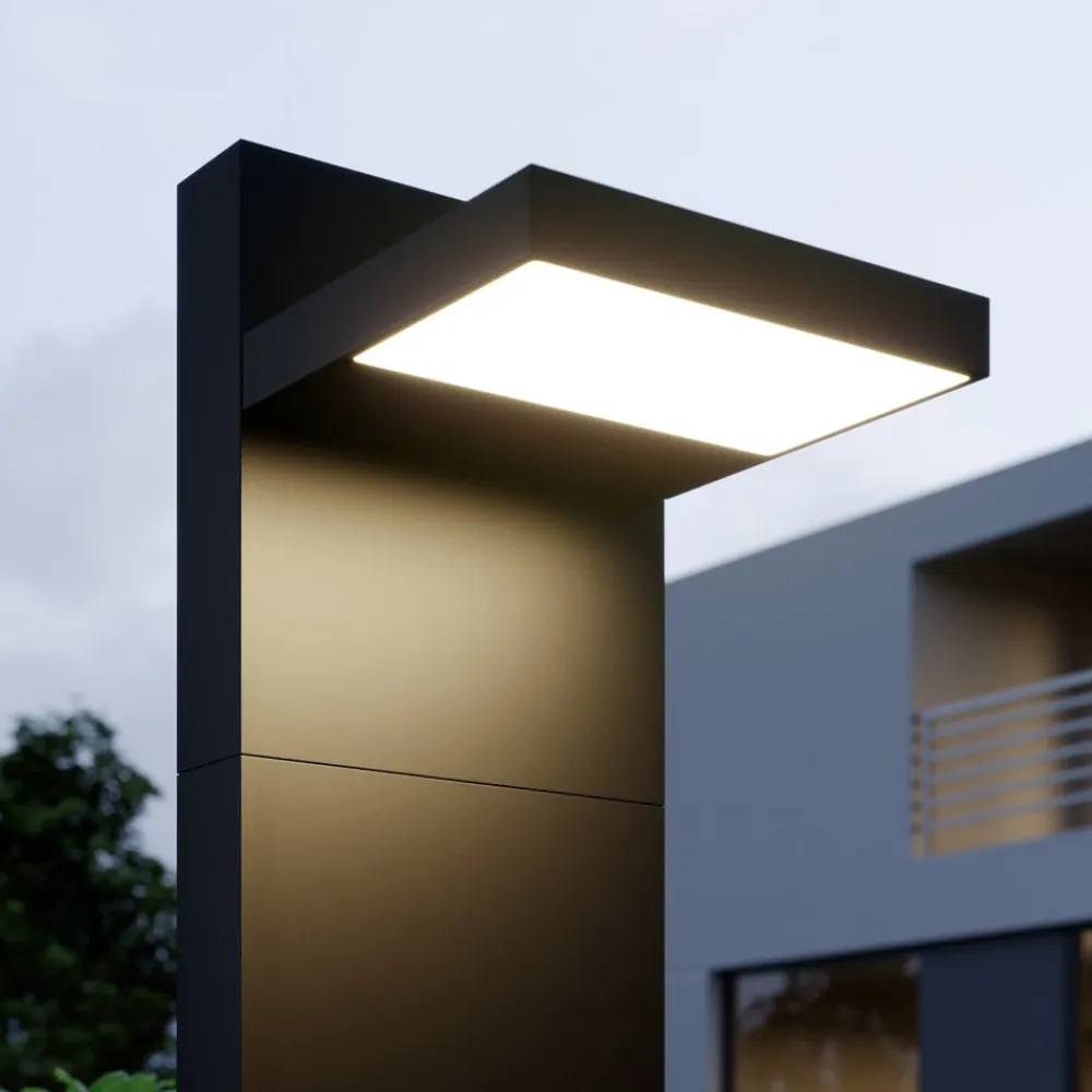 LED pullert Silvan, 65 cm, antracit, metal^Lucande