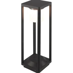 LED solcelle stibelysning Nilea, 50 cm, sort, sensor^Lucande