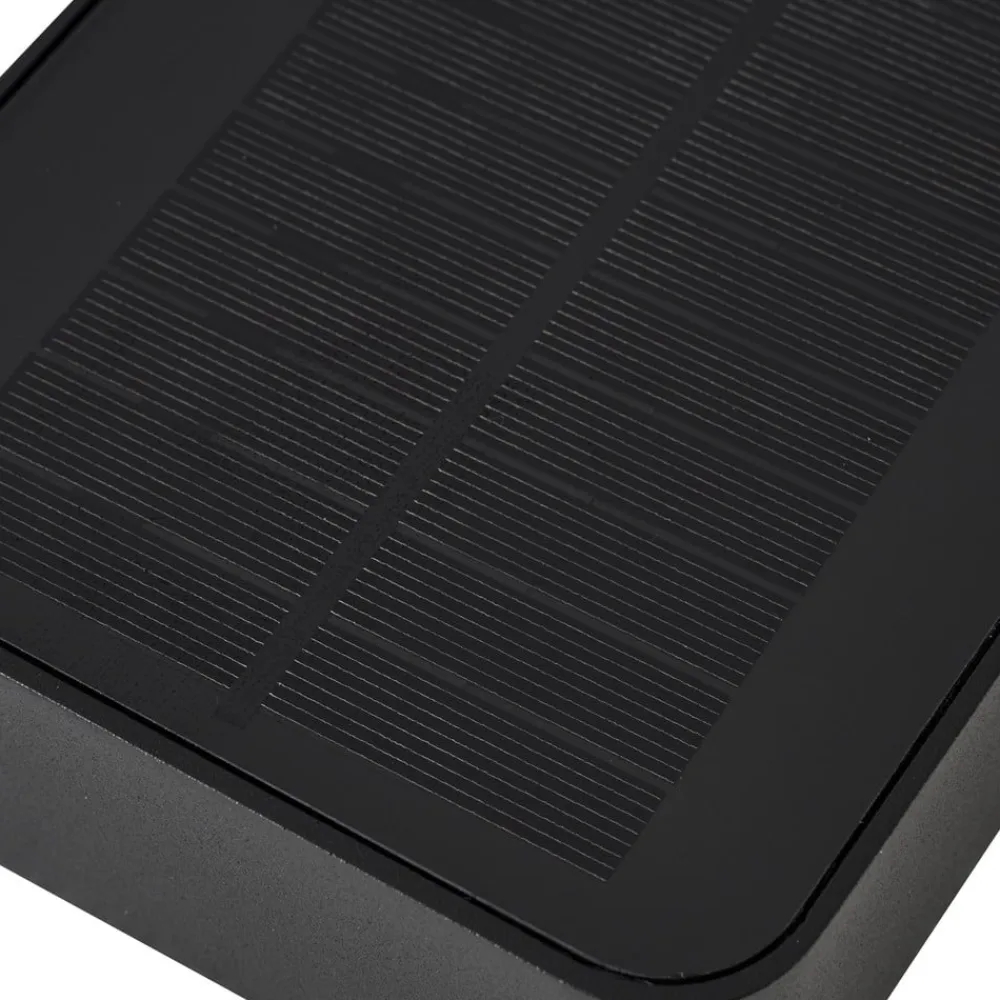 Lucande Solcelle Lampe Med Sensor|Væglampe Med Sensor>LED solcelle udendørs væglampe Dava, højde 5 cm, sensor