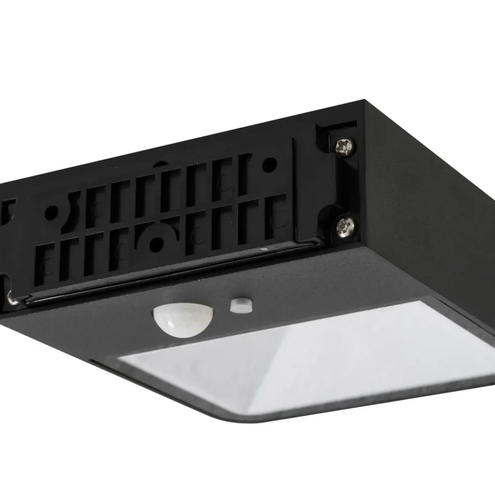 Lucande Solcelle Lampe Med Sensor|Væglampe Med Sensor>LED solcelle udendørs væglampe Dava, højde 5 cm, sensor