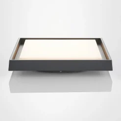 LED udendørs loftlampe Birta, mørkegrå, IP54, 34 cm^Lucande Best