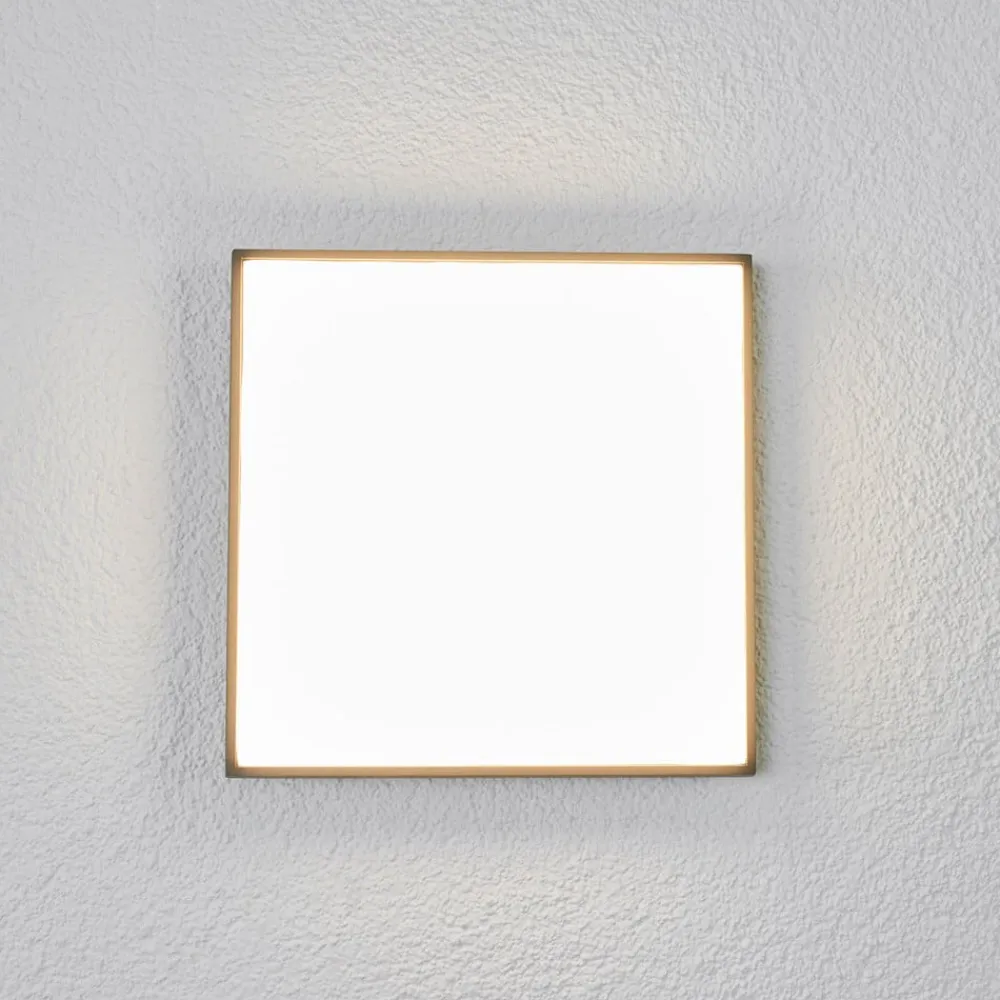 Lucande Terrassebelysning|Udendørs Loftlamper>LED udendørs loftlampe Amra, 30 cm, kantet, antracit