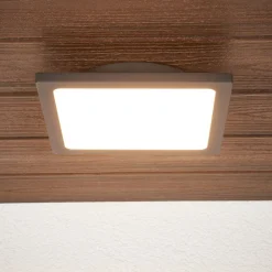 Lucande LED udendørs loftlampe Mabella, 23 cm, sensor, IP65