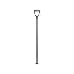 Lucande LED udendørslampe Filor, sort, aluminium, 250 cm