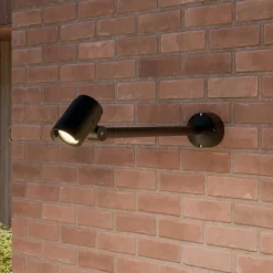 Lucande Terrassebelysning|Udendørs Spot>LED udendørsspot Beatrix, 58 cm, antracit, aluminium