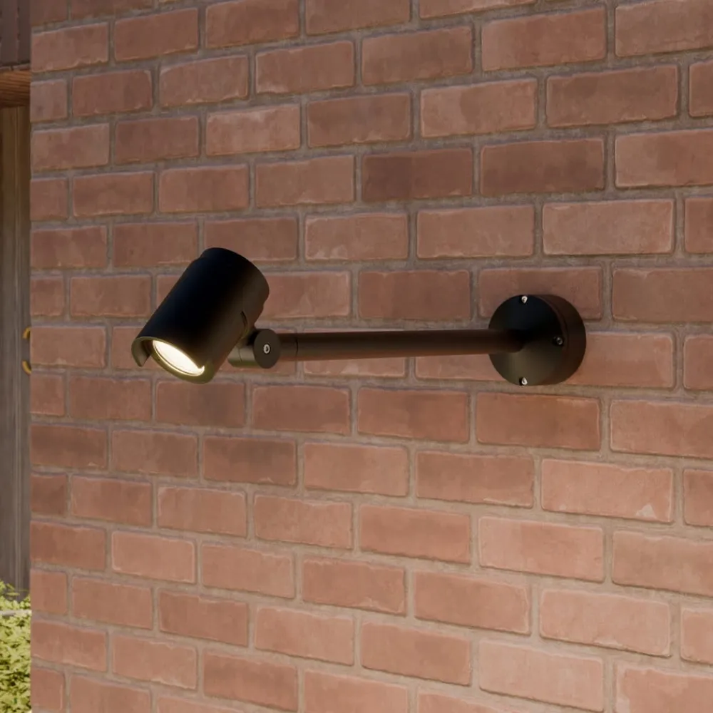 Lucande Terrassebelysning|Udendørs Spot>LED udendørsspot Beatrix, 58 cm, antracit, aluminium