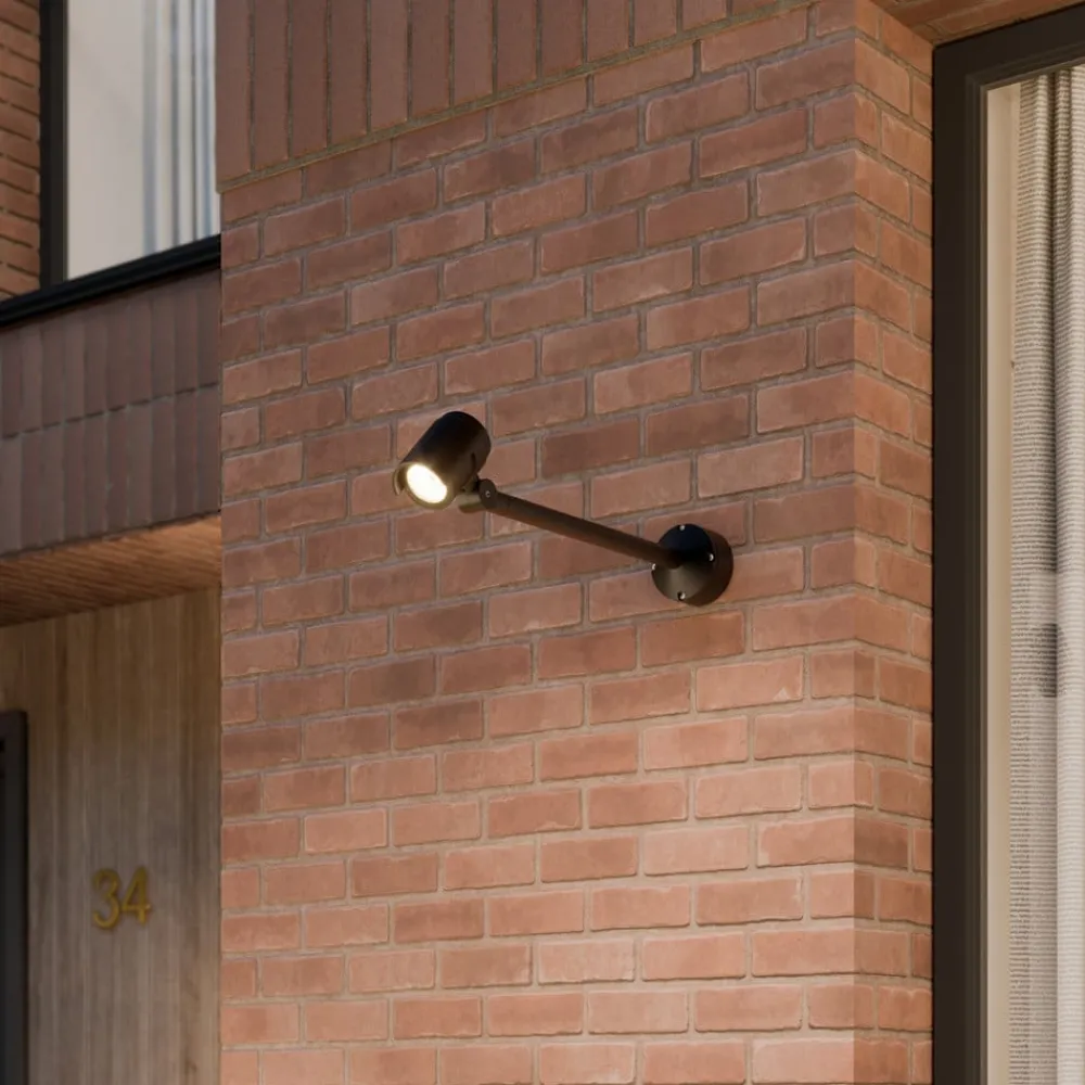 Lucande Terrassebelysning|Udendørs Spot>LED udendørsspot Beatrix, 58 cm, antracit, aluminium