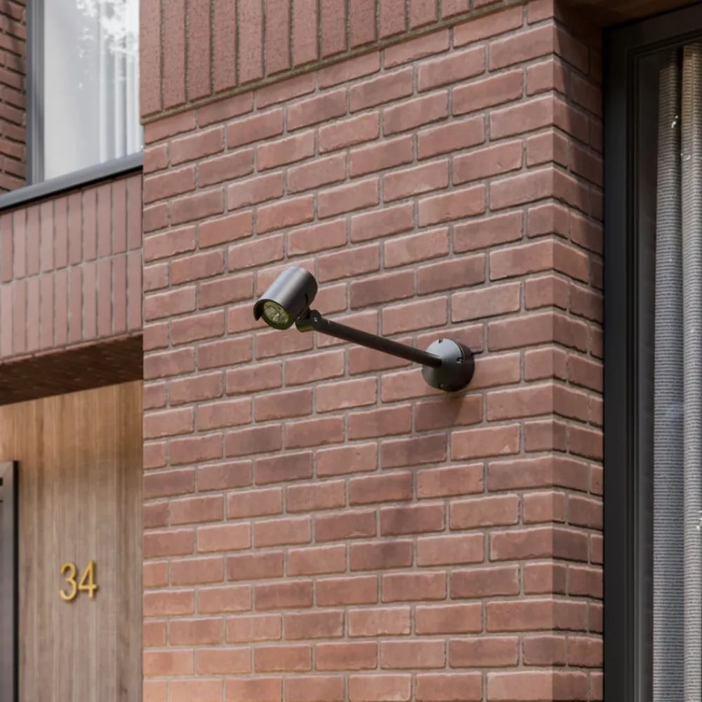 Lucande Terrassebelysning|Udendørs Spot>LED udendørsspot Beatrix, 58 cm, antracit, aluminium