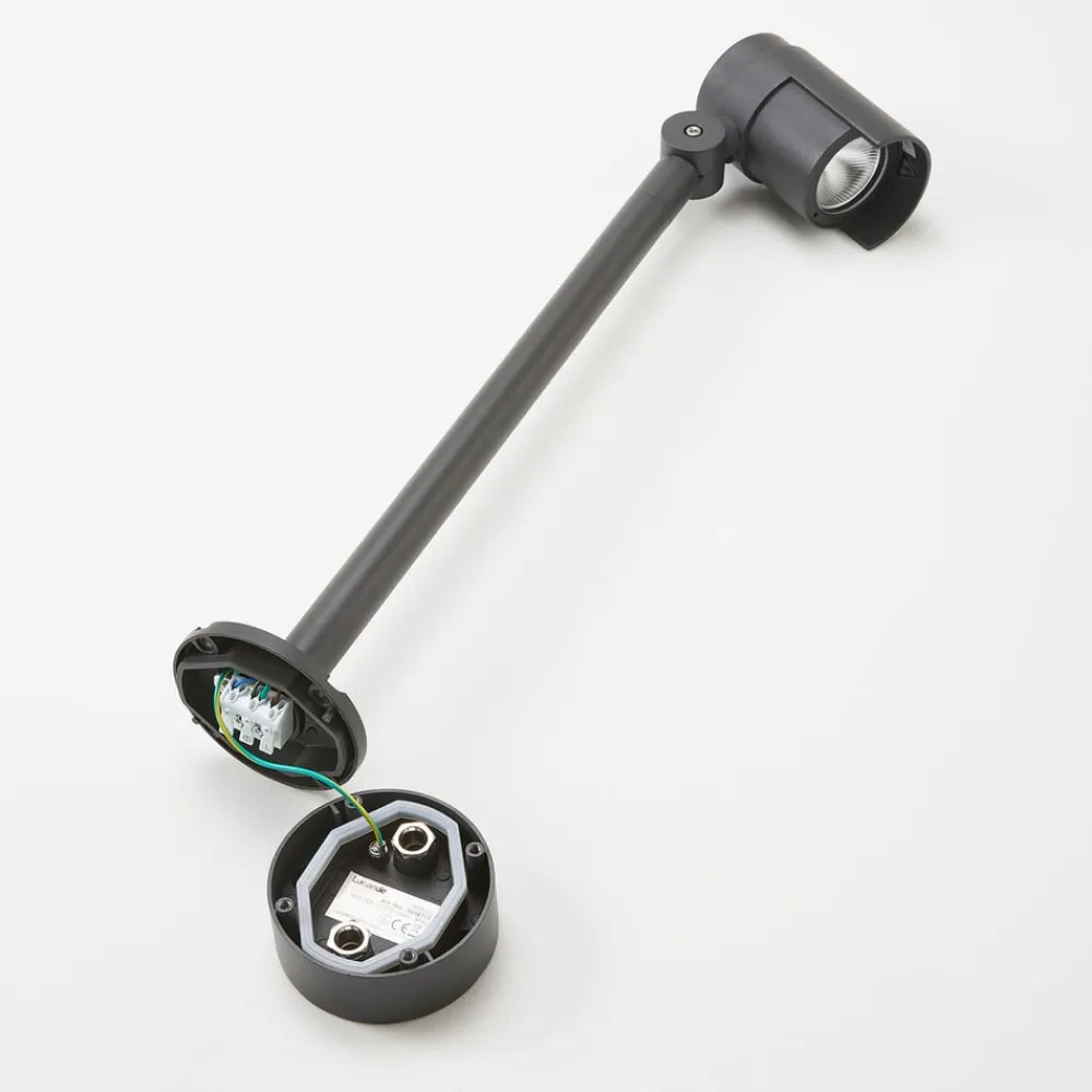 Lucande Terrassebelysning|Udendørs Spot>LED udendørsspot Beatrix, 58 cm, antracit, aluminium