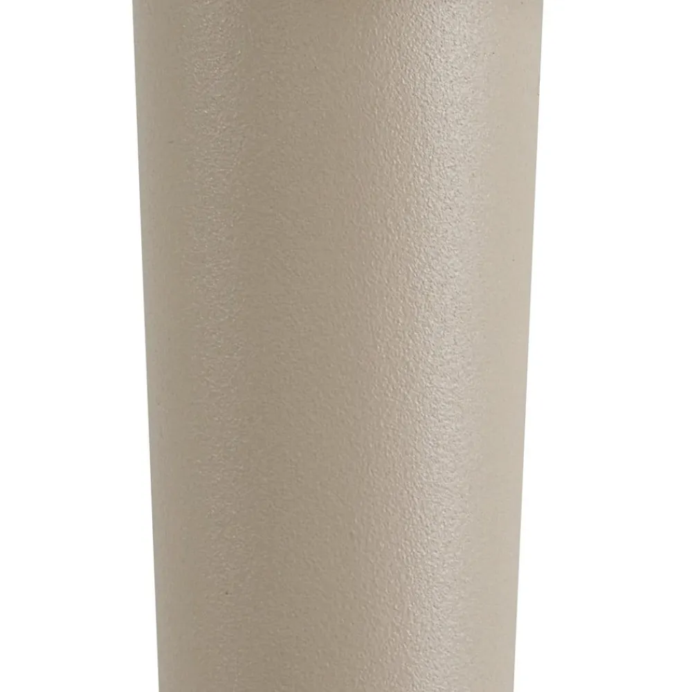 LED-batteridrevet lysestage Lea, vase, beige, 28 cm^Lucande