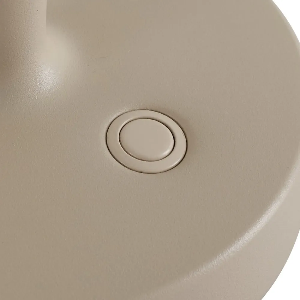 LED-batteridrevet lysestage Lea, vase, beige, 28 cm^Lucande