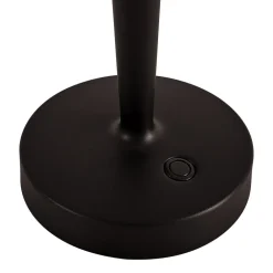 LED-batteridrevet lysestage Lea, vase, mørkebrun, 28 cm^Lucande Sale