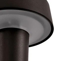 LED-batteridrevet lysestage Lea, vase, mørkebrun, 28 cm^Lucande Sale