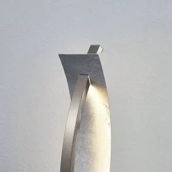 Lucande LED-bordlampe Marija, sølvfarvet, dæmpbar, 62 cm