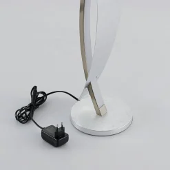 Lucande LED-bordlampe Marija, sølvfarvet, dæmpbar, 62 cm