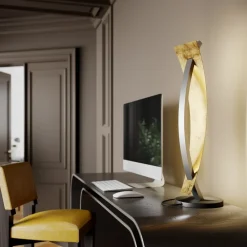 Lucande LED-bordlampe Marija, sort, dæmpbar, 62 cm