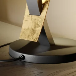 Lucande LED-bordlampe Marija, sort, dæmpbar, 62 cm