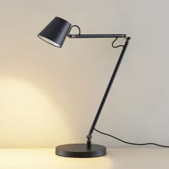 LED-bordlampe Tarris, højde 46 cm, sort^Lucande Best