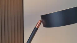 LED-buelampe Boga, sort, metal, dæmpbar^Lucande Outlet